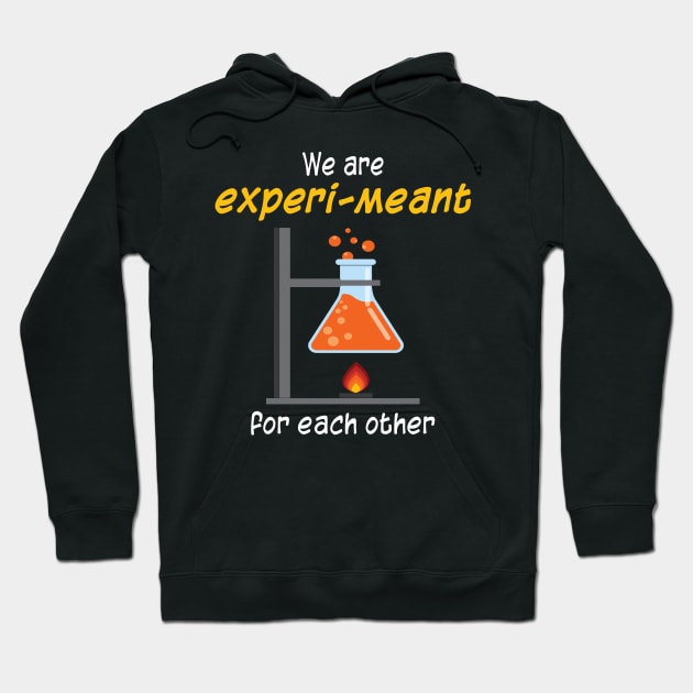 We are EXPERI-MEANT for each other - Science Pun for Couples Hoodie by Magic Moon